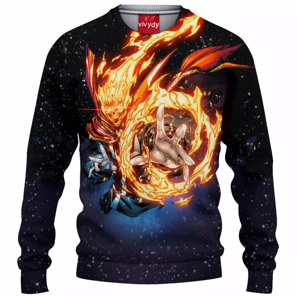 Doctor Stranger x Ghost Rider Knitted Sweater