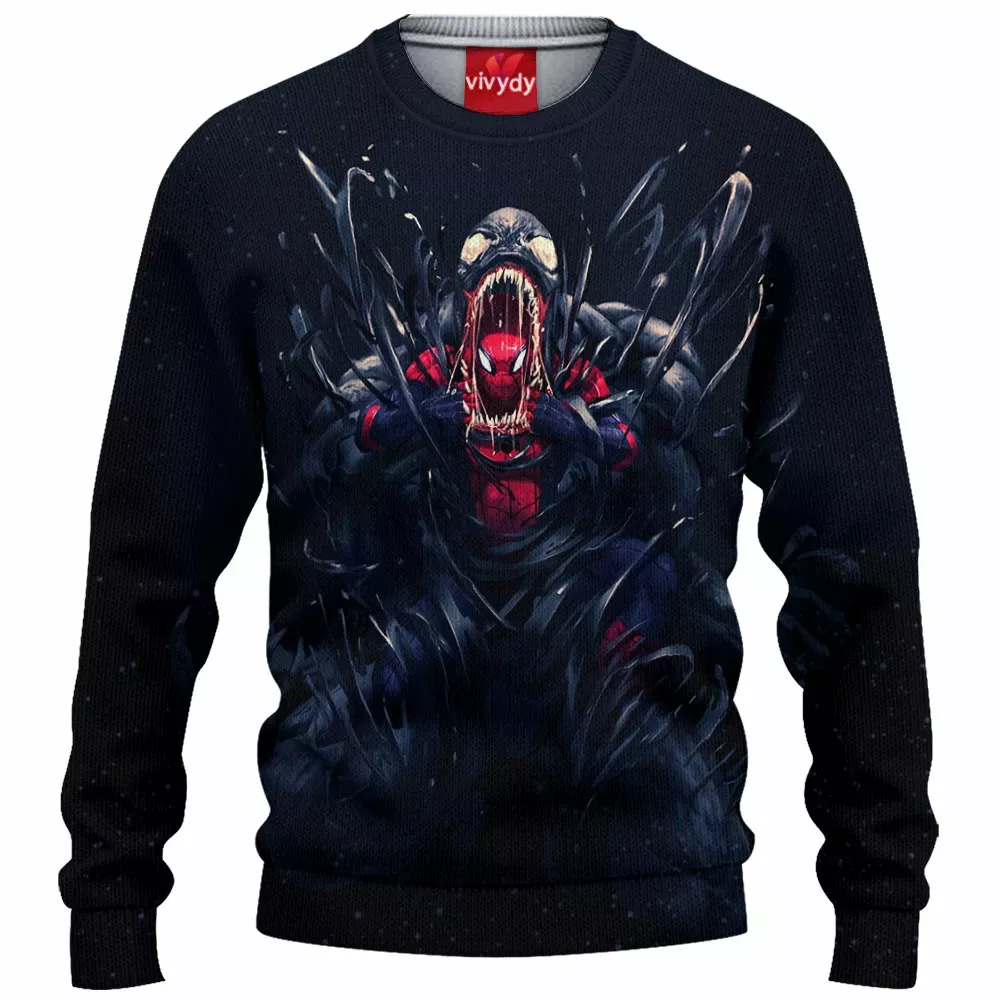 Venom x Spider-man Knitted Sweater