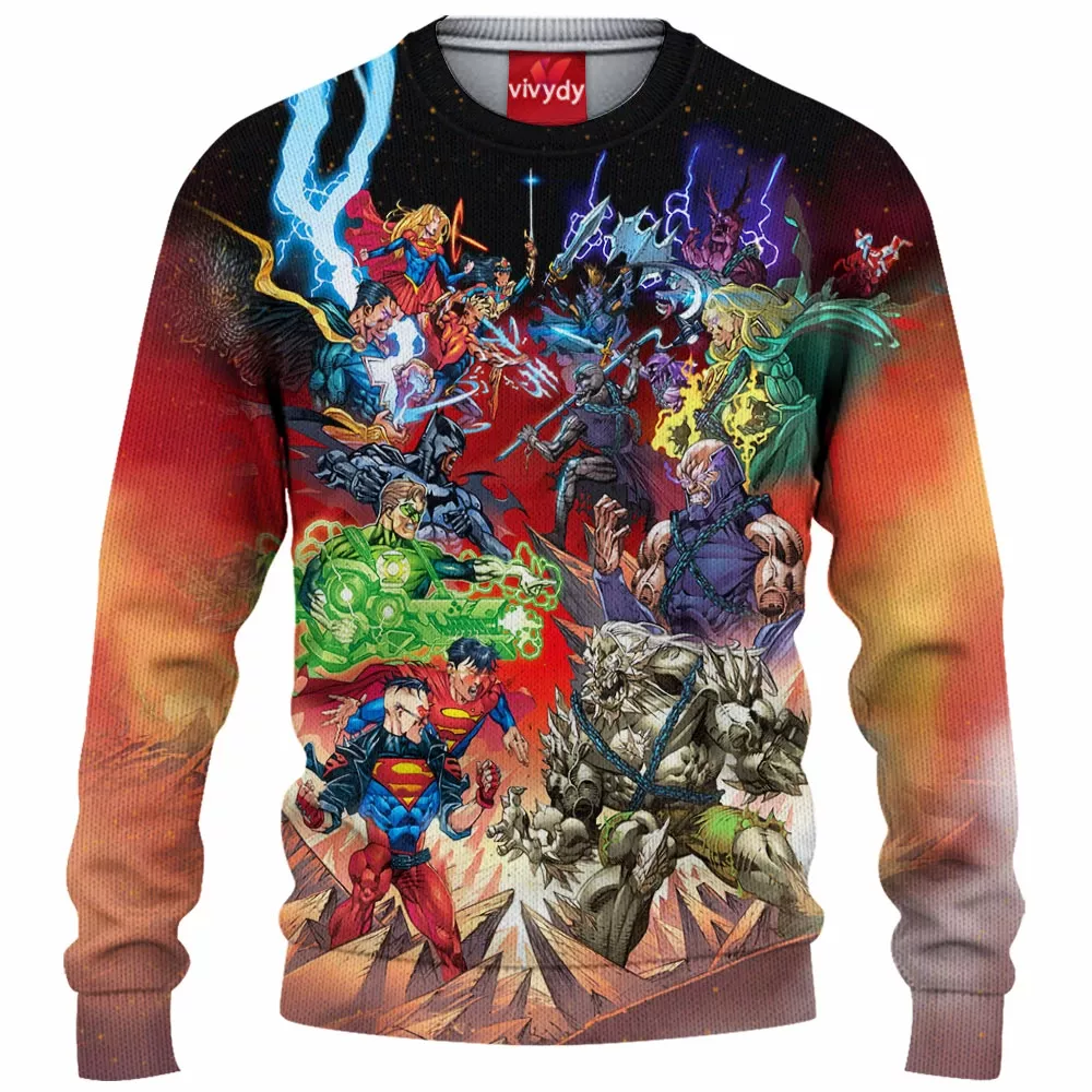 Comic War Zone Knitted Sweater