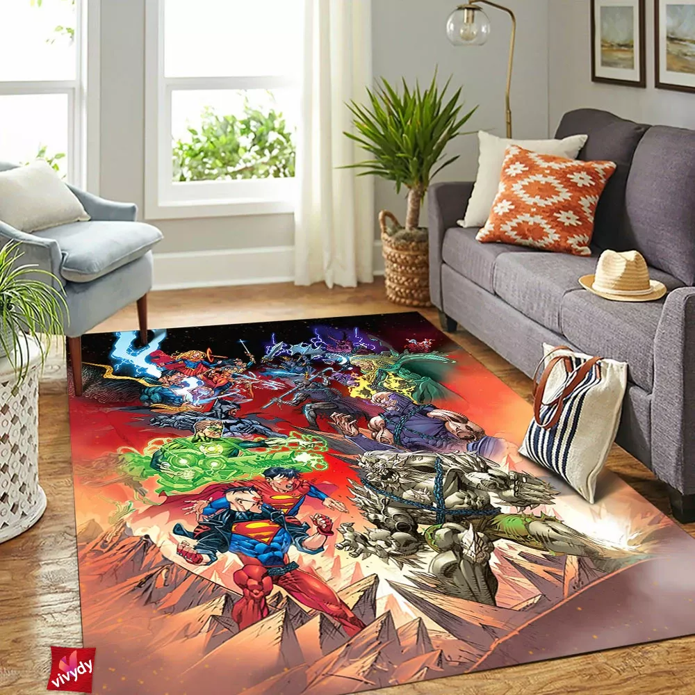 Comic War Zone Rectangle Rug