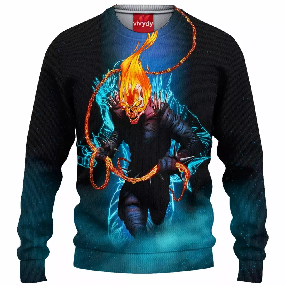 Ghost Rider Knitted Sweater