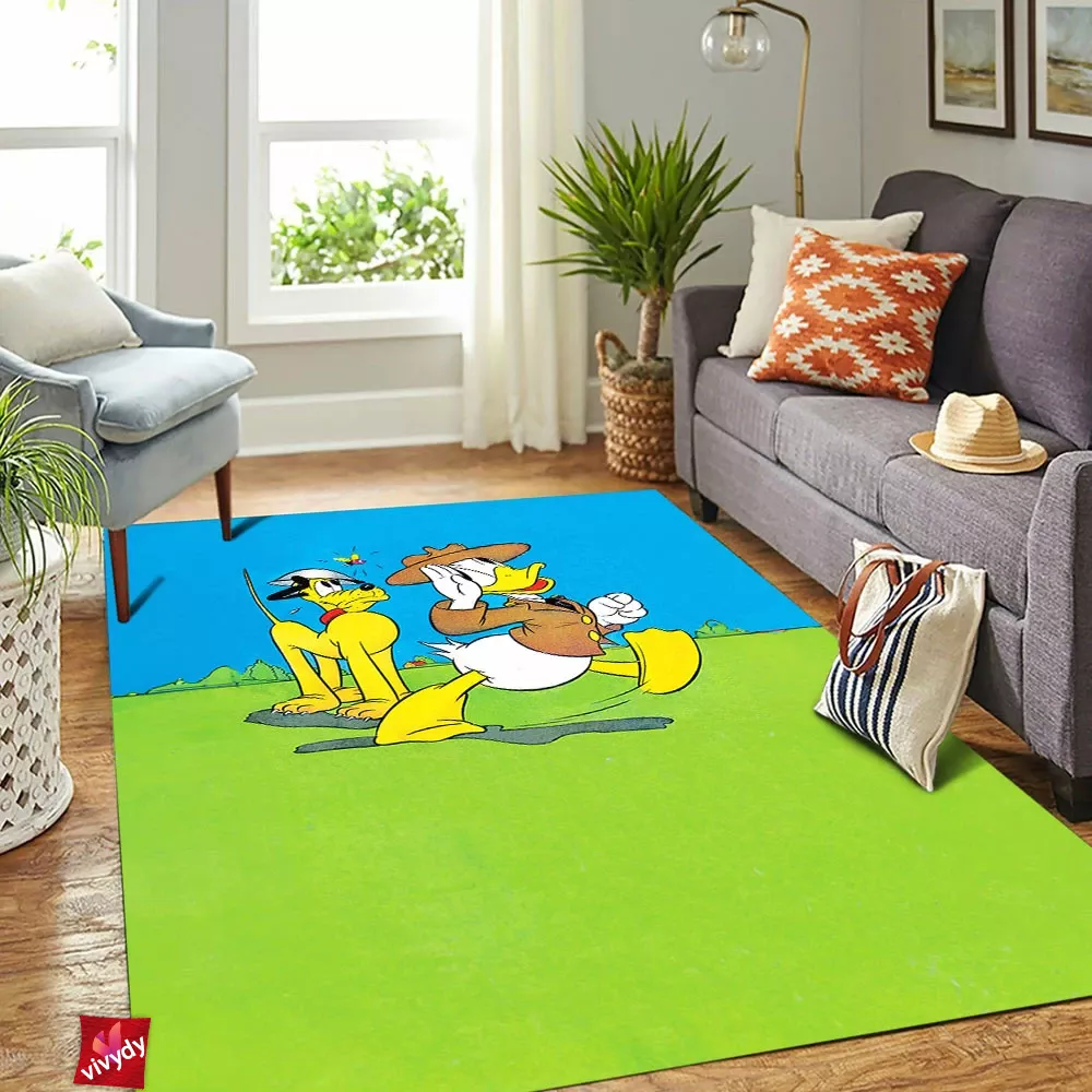 Pluto Donald Duck Rectangle Rug