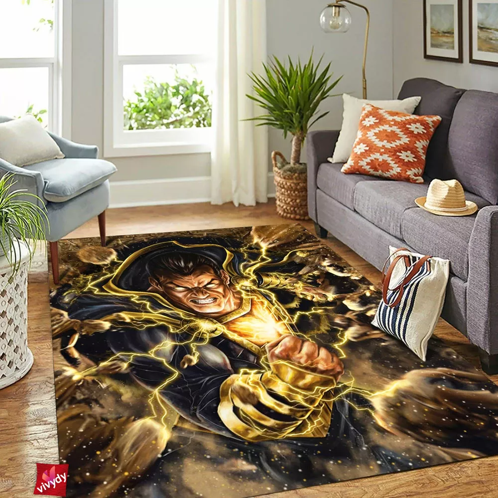 Black Adam Rectangle Rug