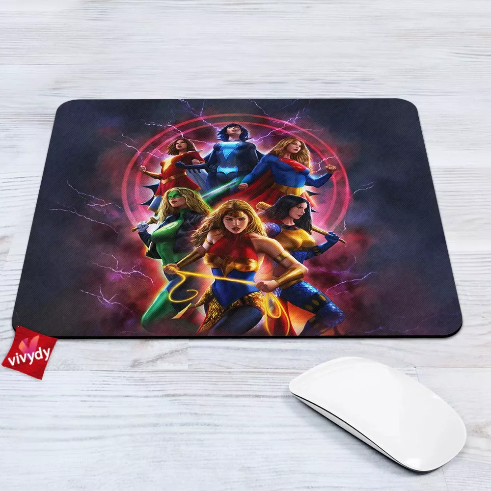 Comic Woman Heros Mouse Pad