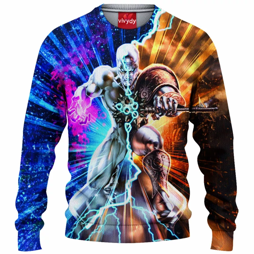 Silver Surfer Knitted Sweater