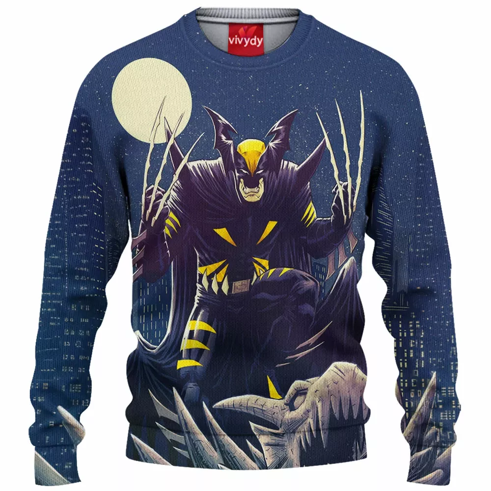 Wolverine x Batman Knitted Sweater