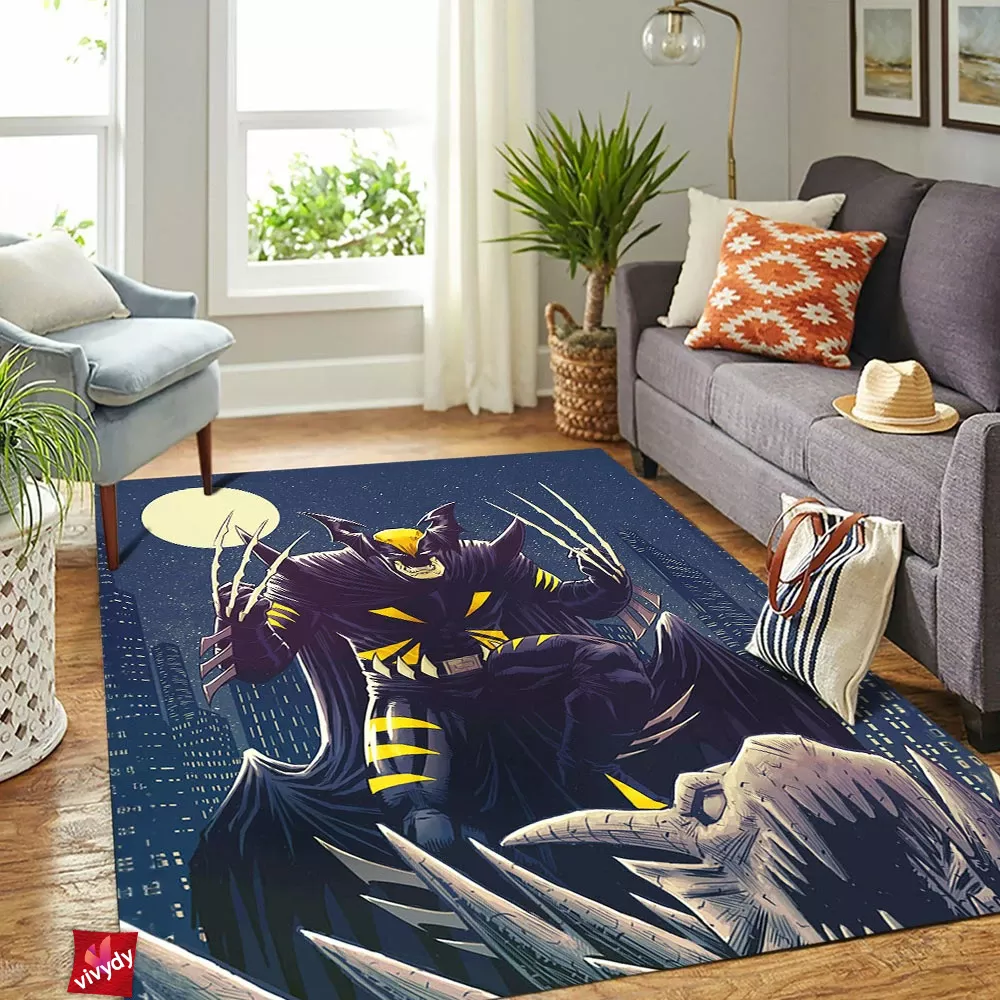 Wolverine x Batman Rectangle Rug