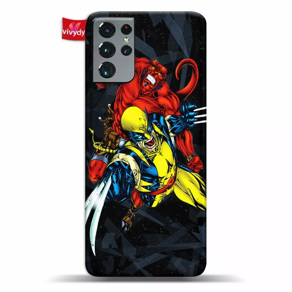 Wolverine Hellboy Phone Case Samsung