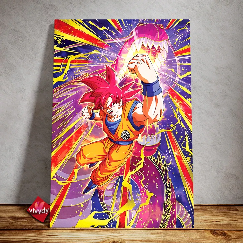 Dragon Ball Son Goku Canvas Wall Art