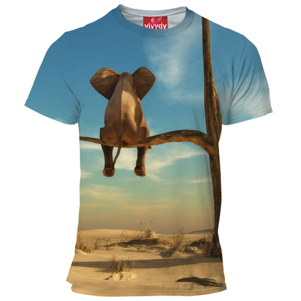 Elephant on a Branch T-Shirt