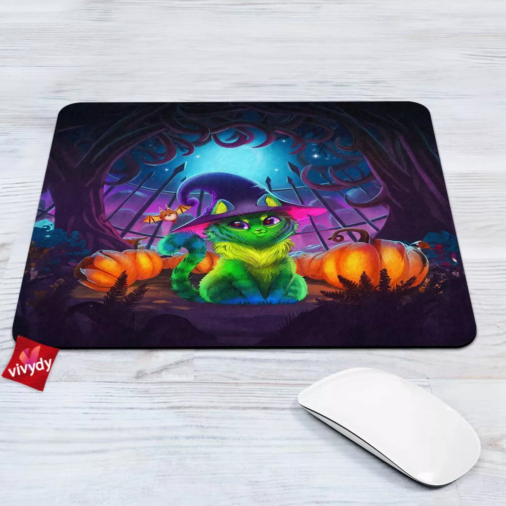 Halloween Kitty Mouse Pad