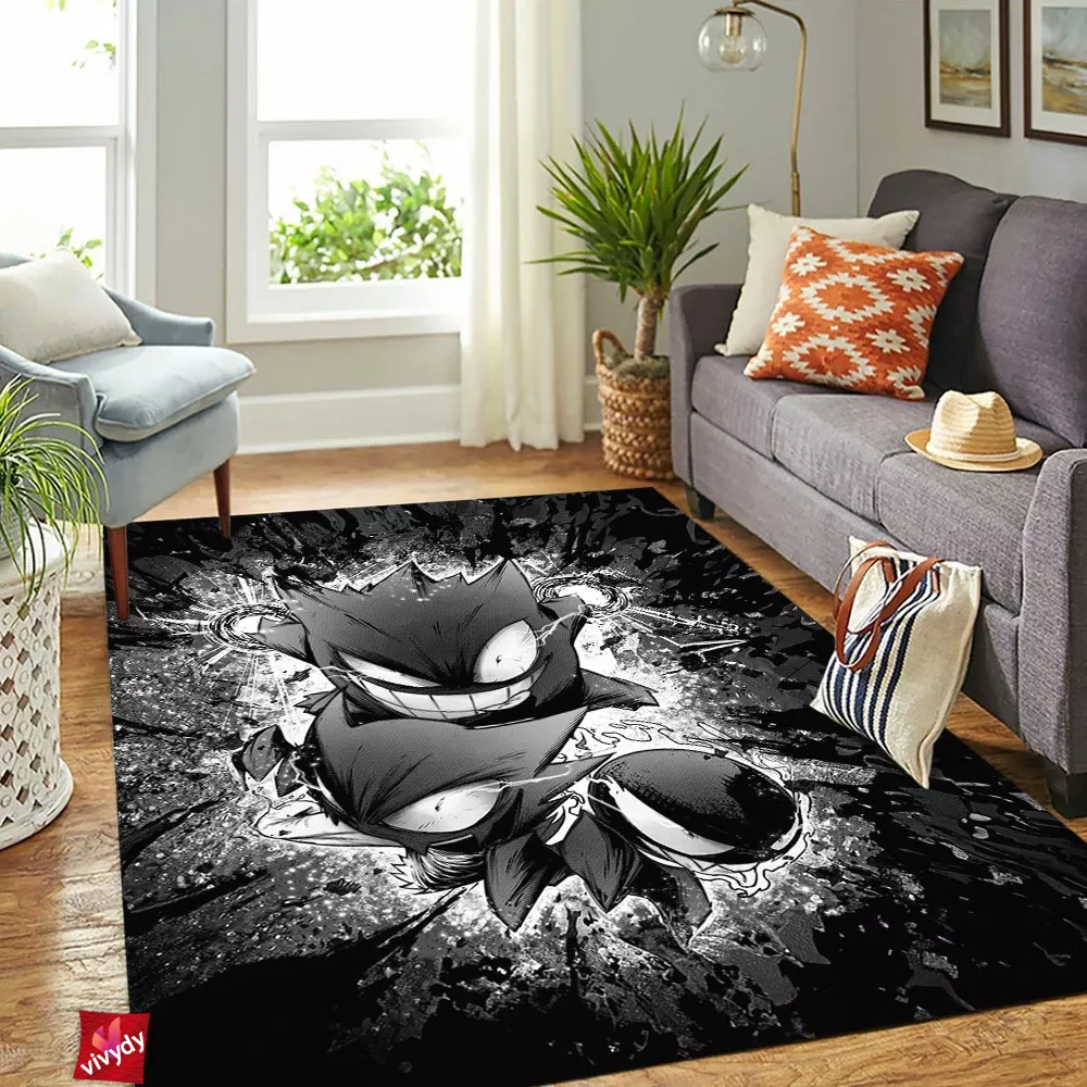 Gastly Haunter Gengar Rectangle Rug