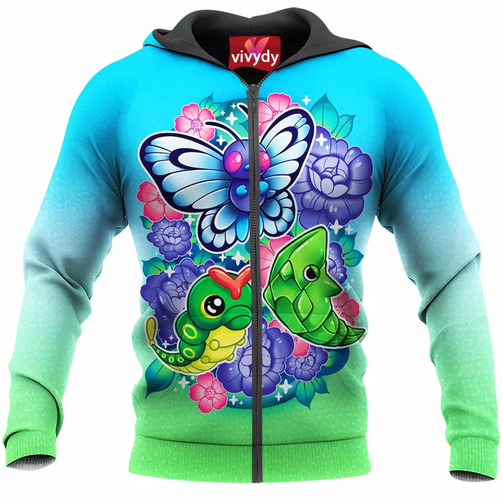 Caterpie Zip Hoodie