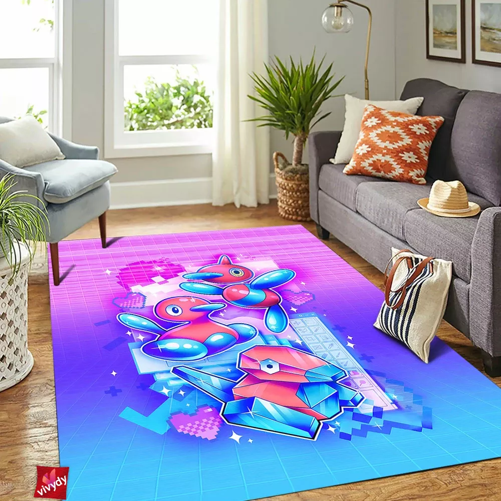 Porygon Rectangle Rug