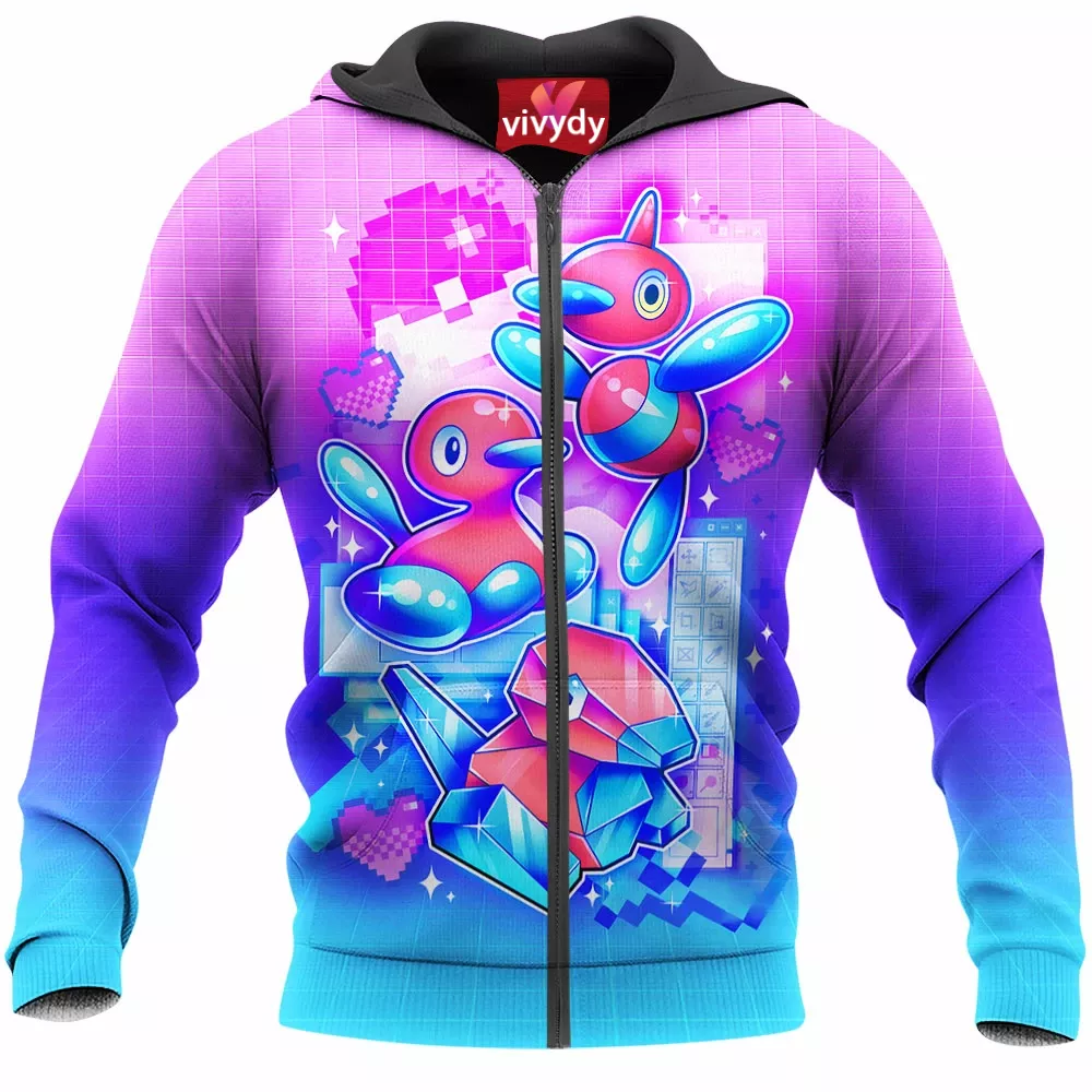 Porygon Zip Hoodie