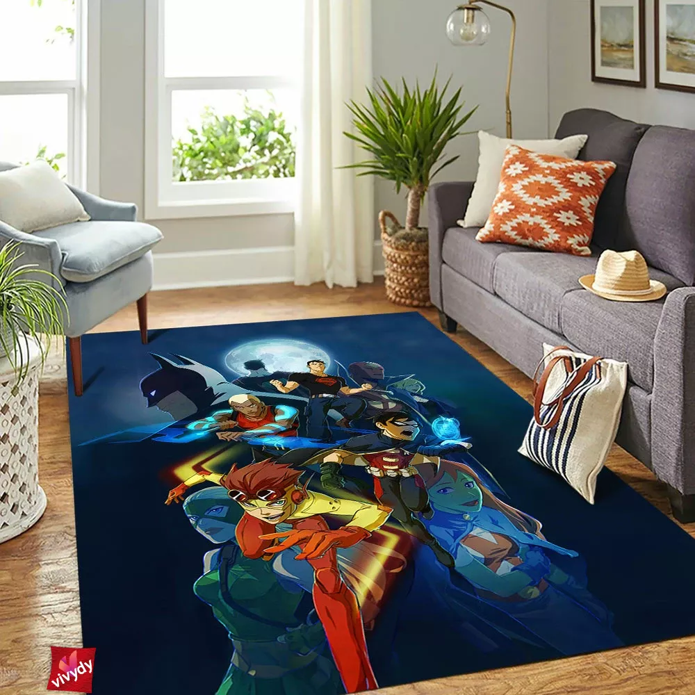 Young Justice Rectangle Rug