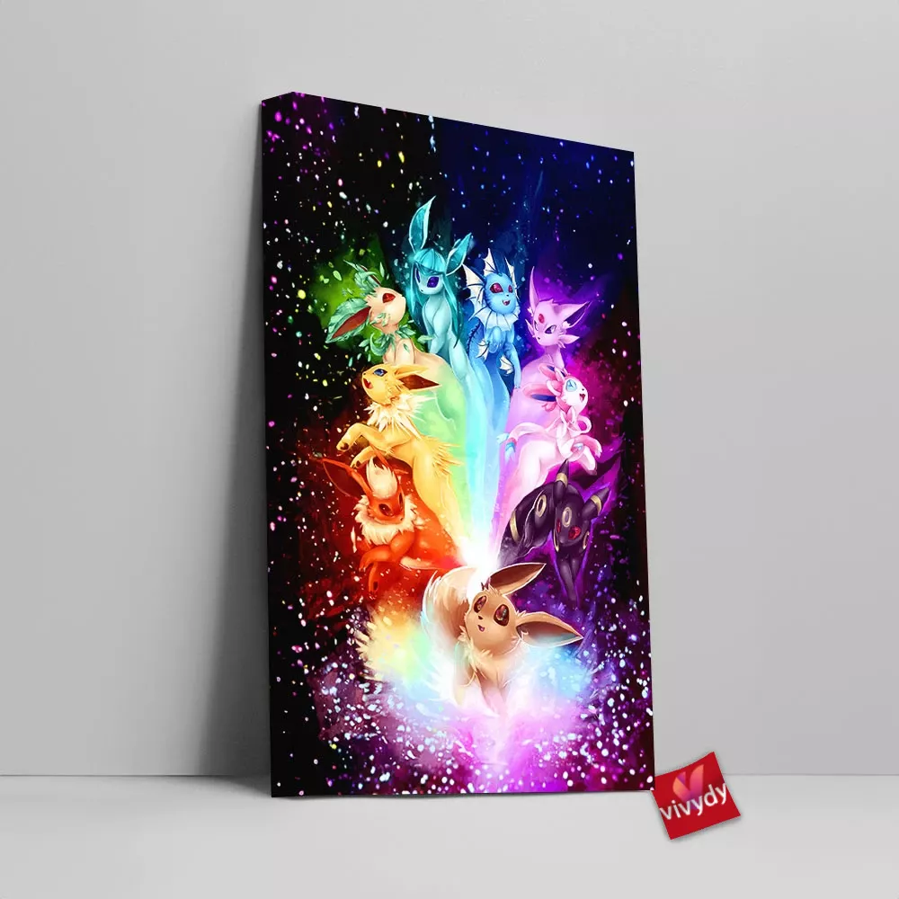 Eeveelution Canvas Wall Art