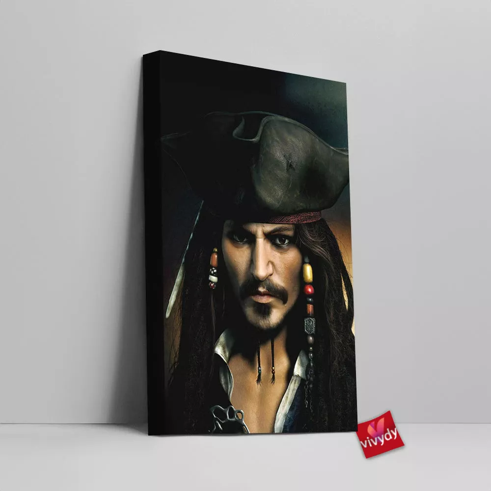 Captain Jack Sparrow Canvas Wall Art