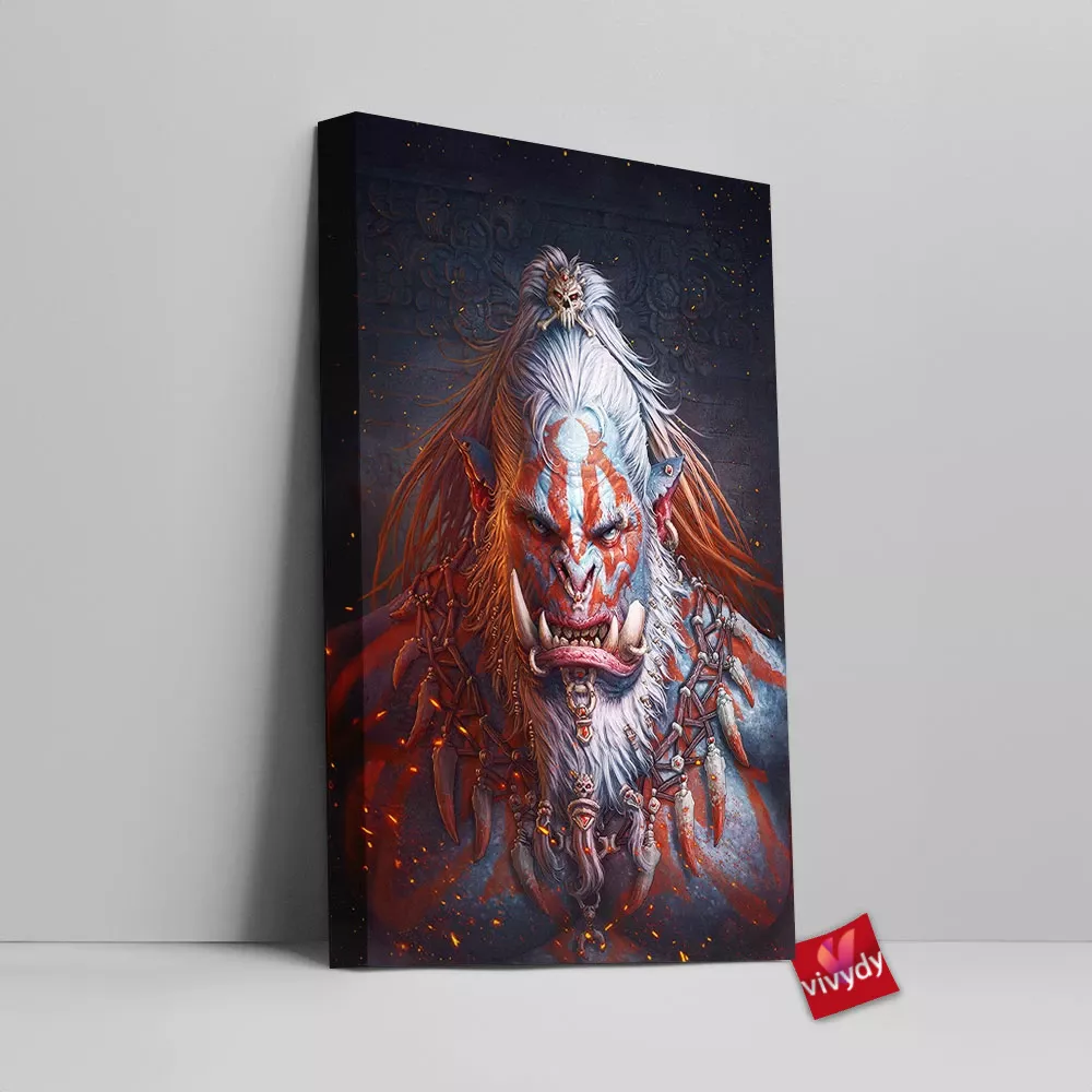 Orc Warcraft Canvas Wall Art