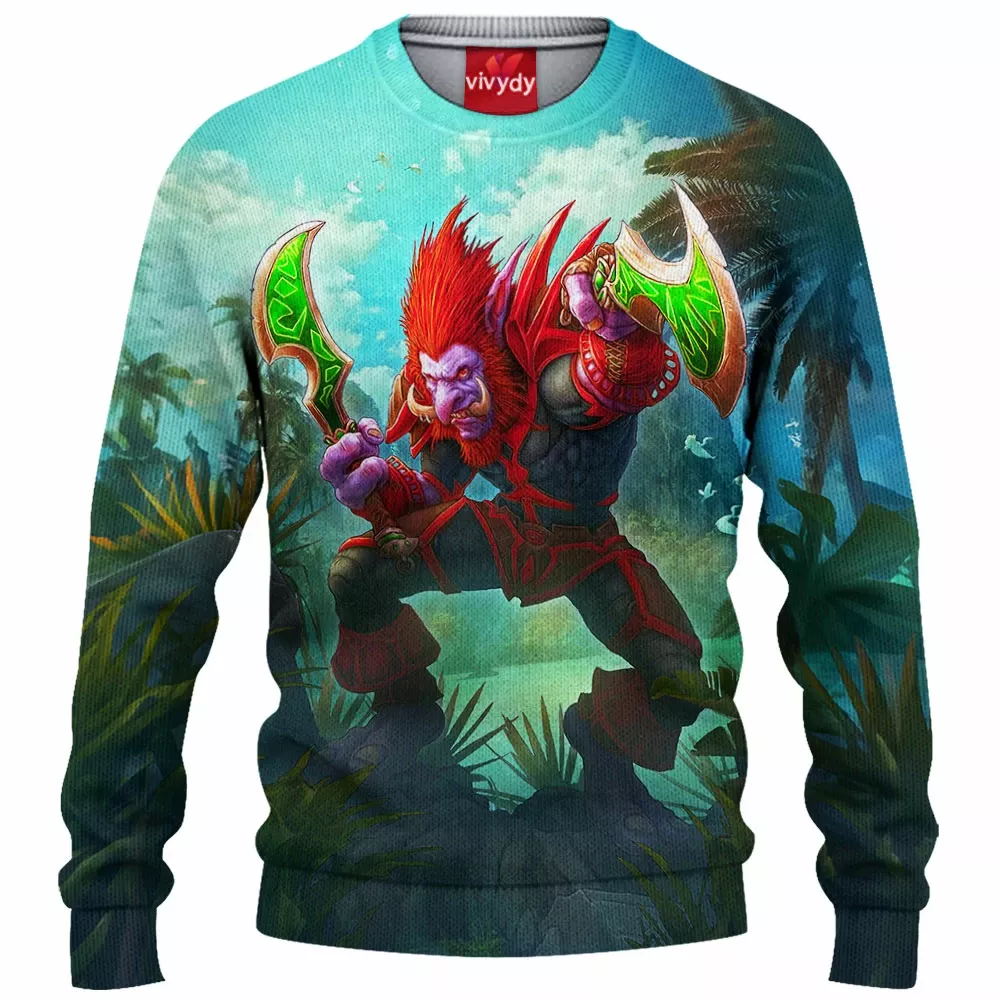 Troll Warcraft Knitted Sweater