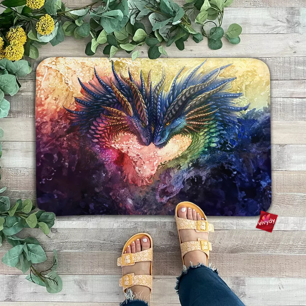 Colorful Dragons Doormat