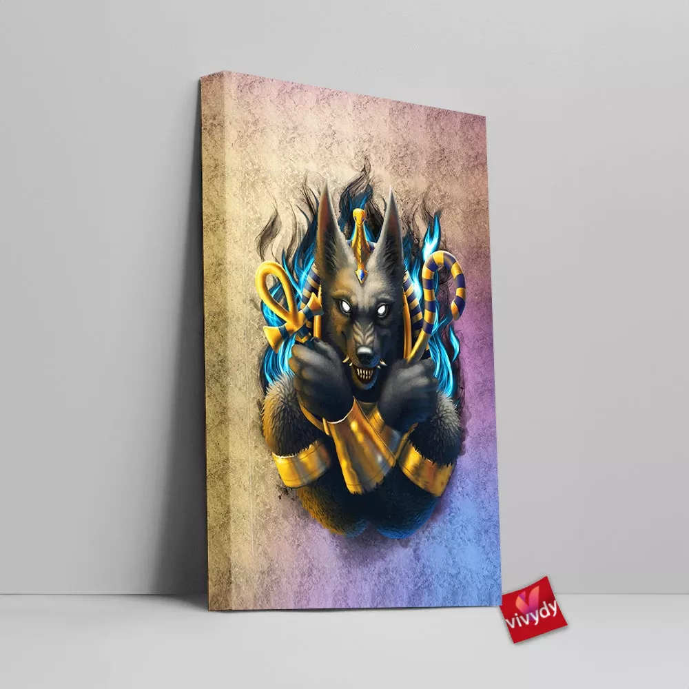 Anubis Canvas Wall Art