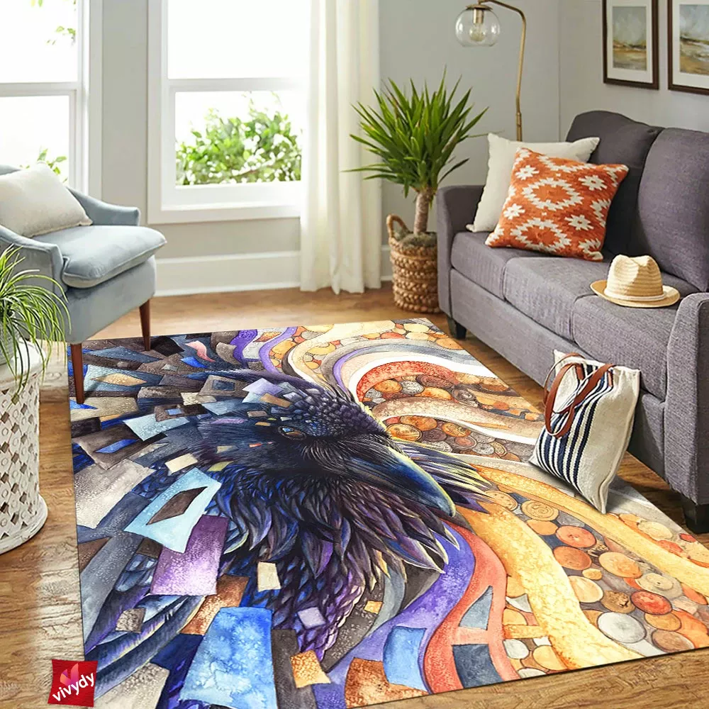 Raven Comic Rectangle Rug