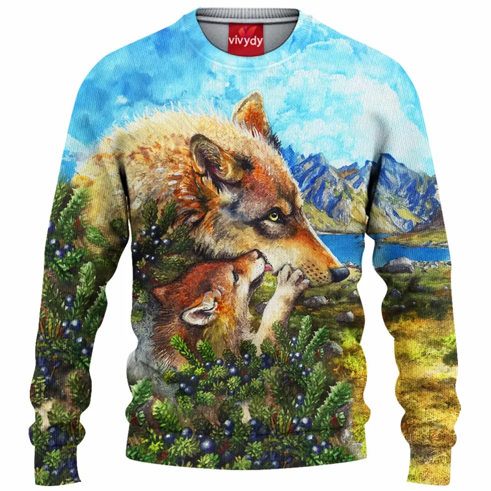 Wolf Cub Kiss Knitted Sweater