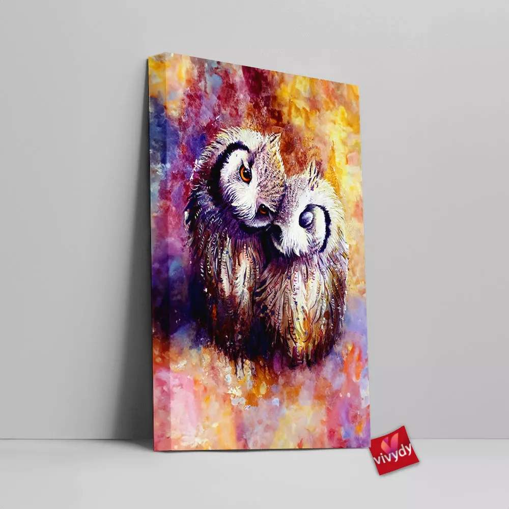 Owls Canvas Wall Art