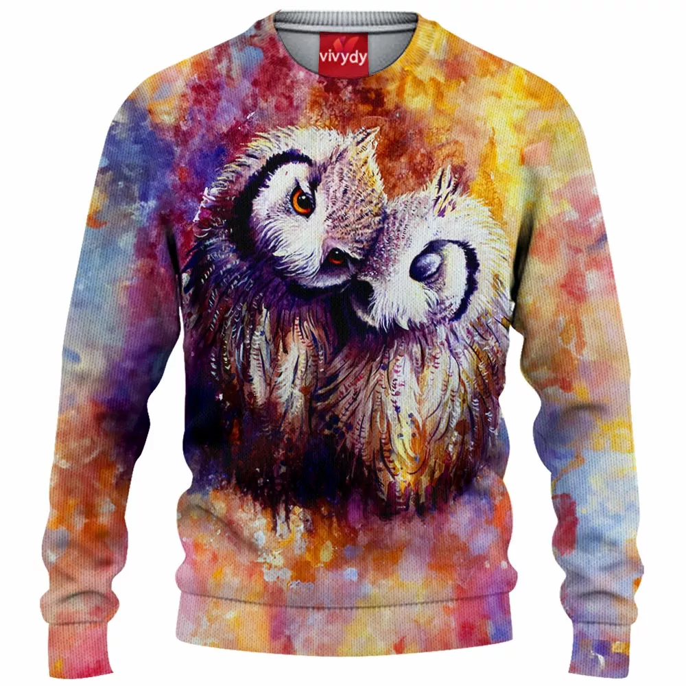 Owls Knitted Sweater