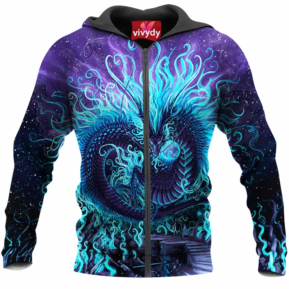 Blue Dragon Zip Hoodie