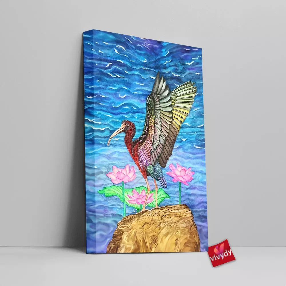 Flower And Bird Canvas Wall Art