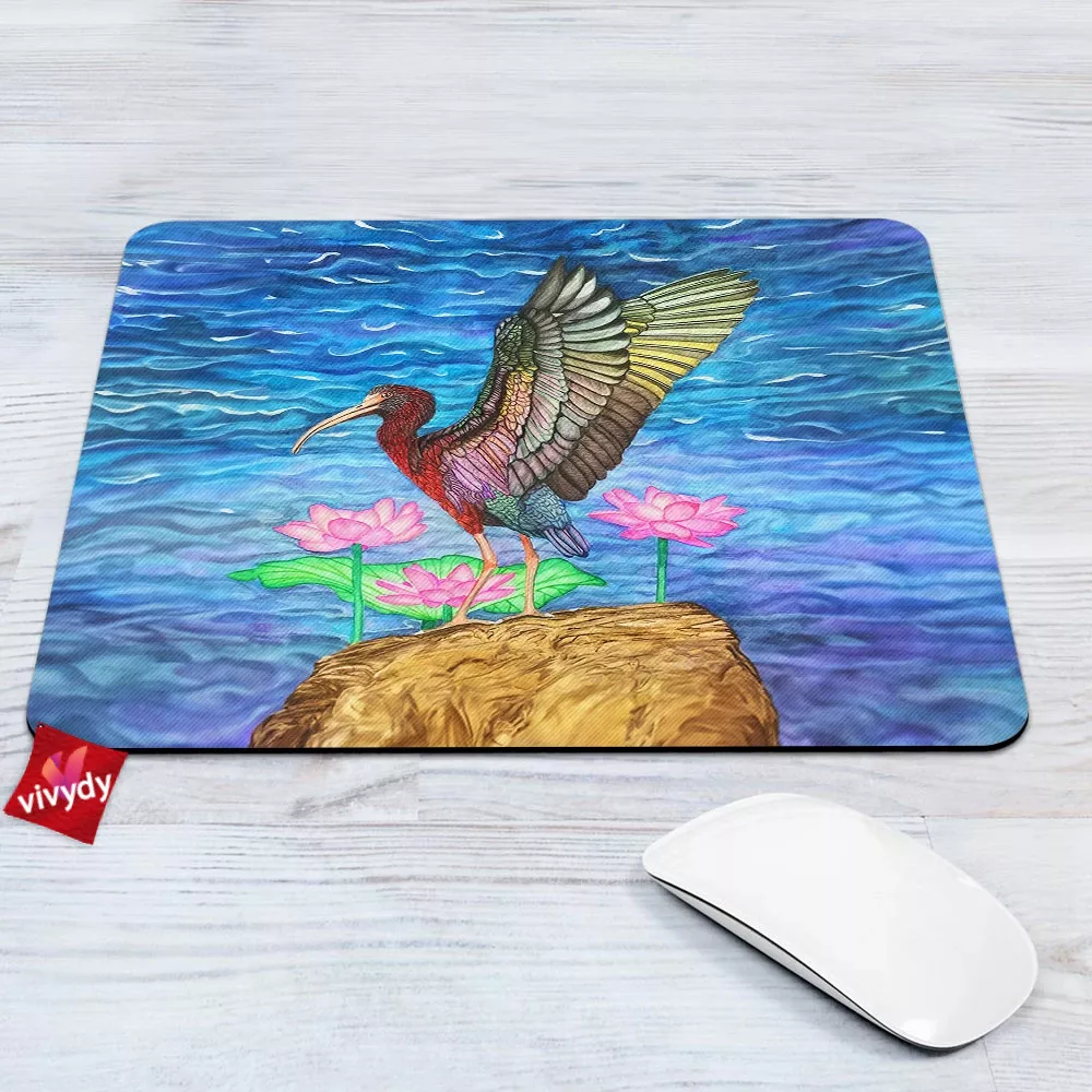 Flower And Bird Mouse Pad