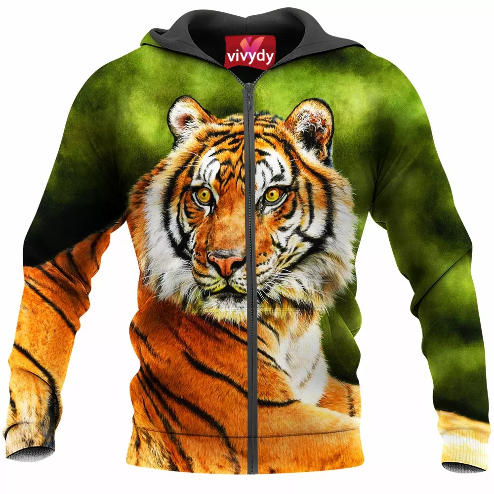 Sumatran Tiger Zip Hoodie