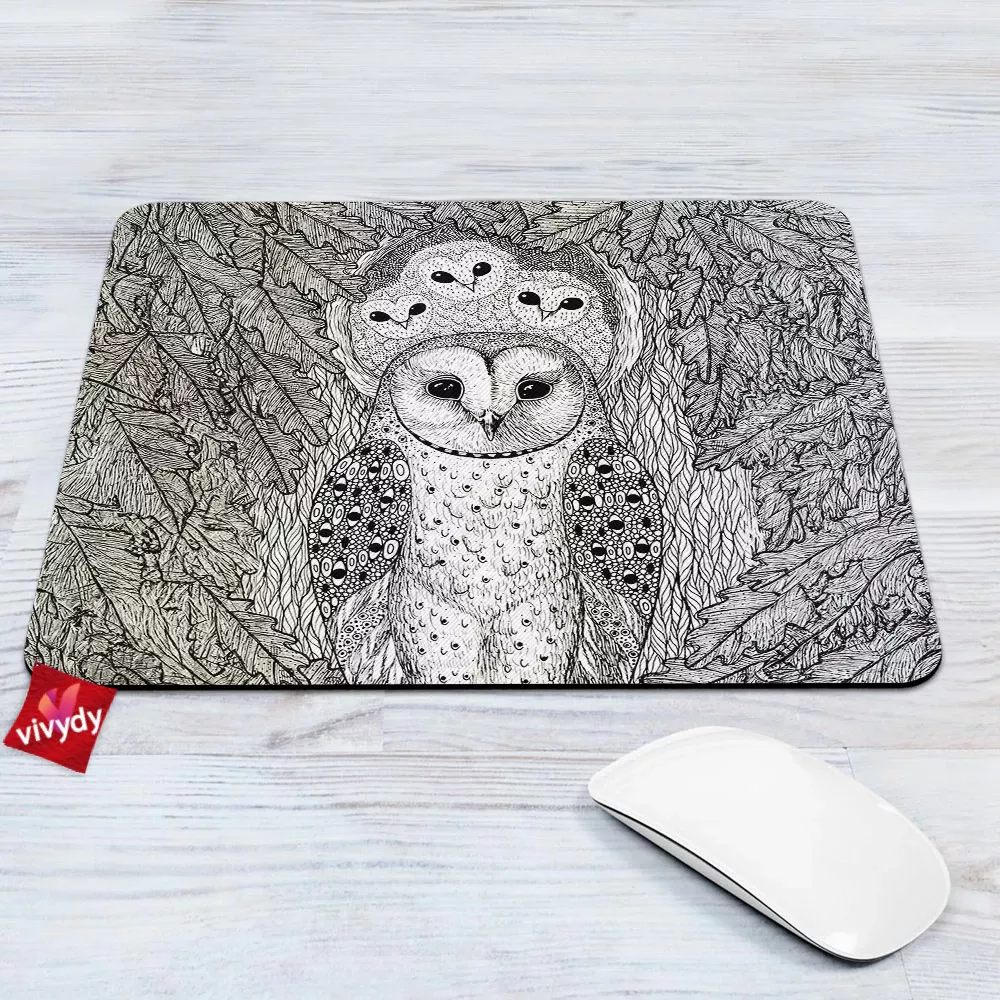 Forest Owl Mouse Pad