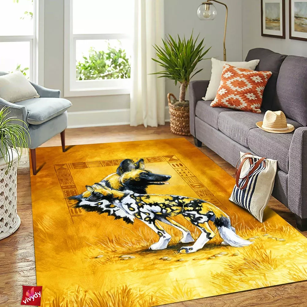 Wild Dog Rectangle Rug