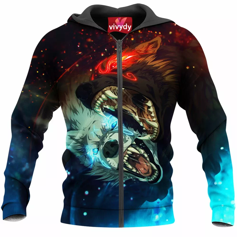 Magic Wolf Zip Hoodie