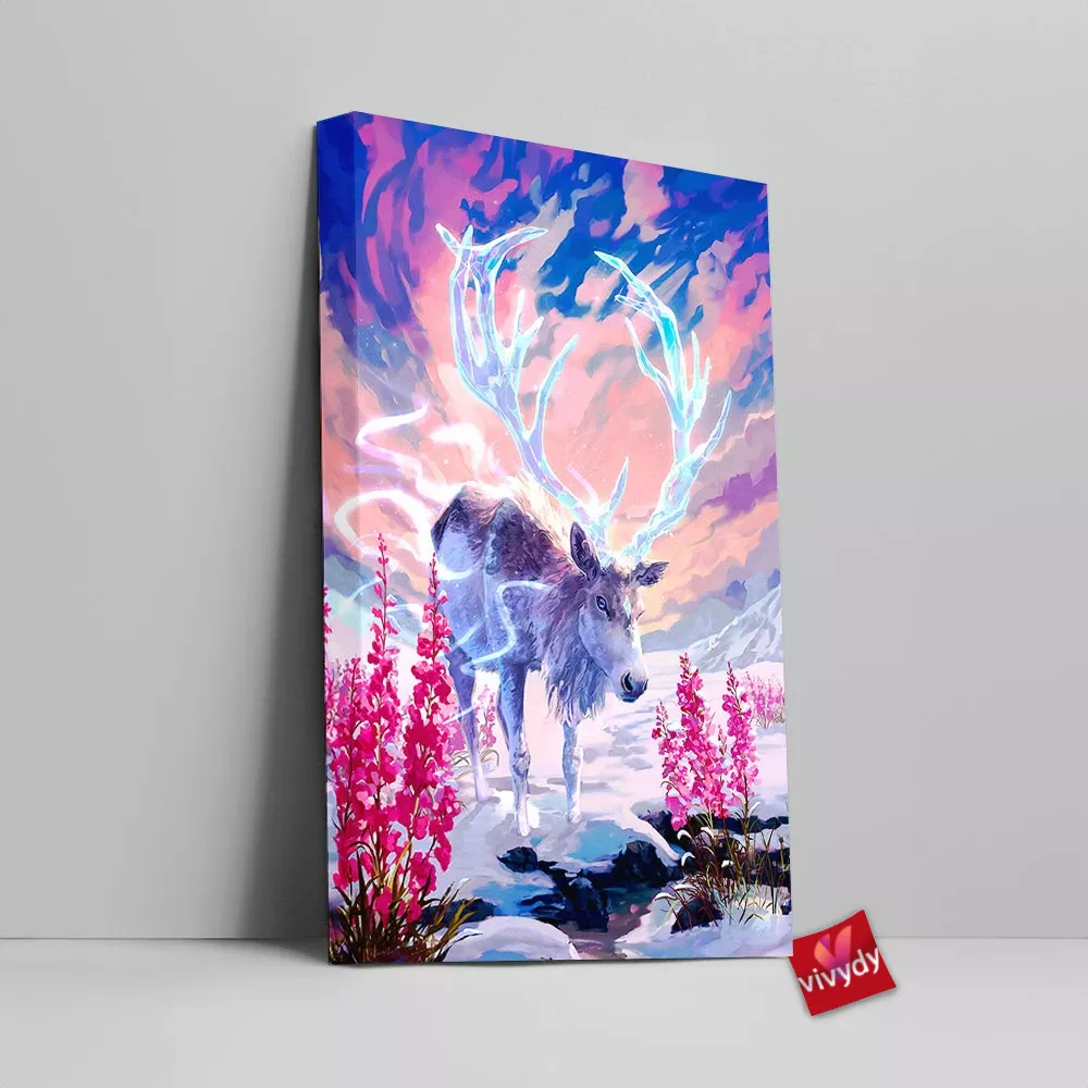 Deer God Canvas Wall Art