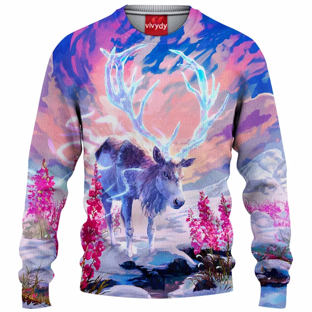 Deer God Knitted Sweater