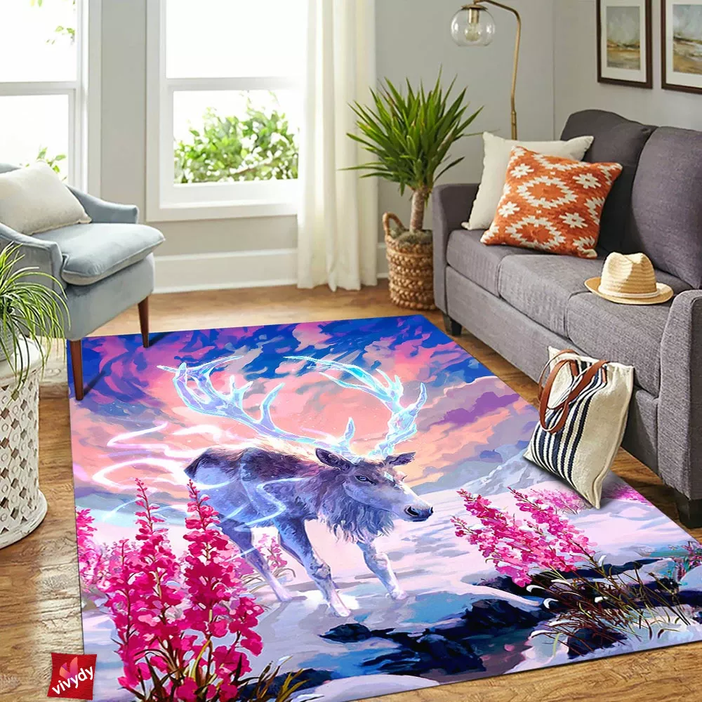 Deer God Rectangle Rug