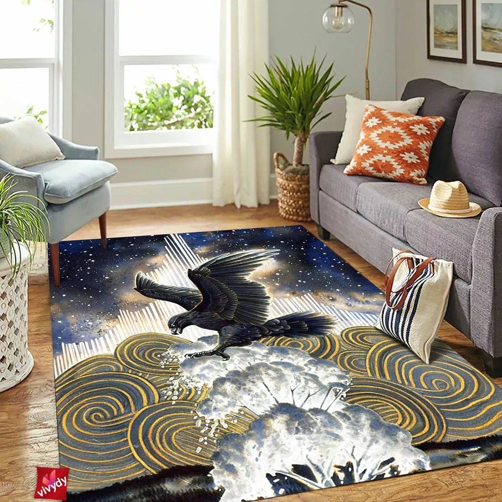 Raven Comic Rectangle Rug