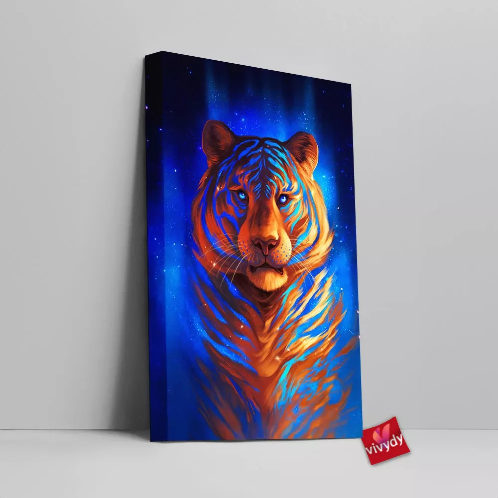 Galaxy Tiger Canvas Wall Art