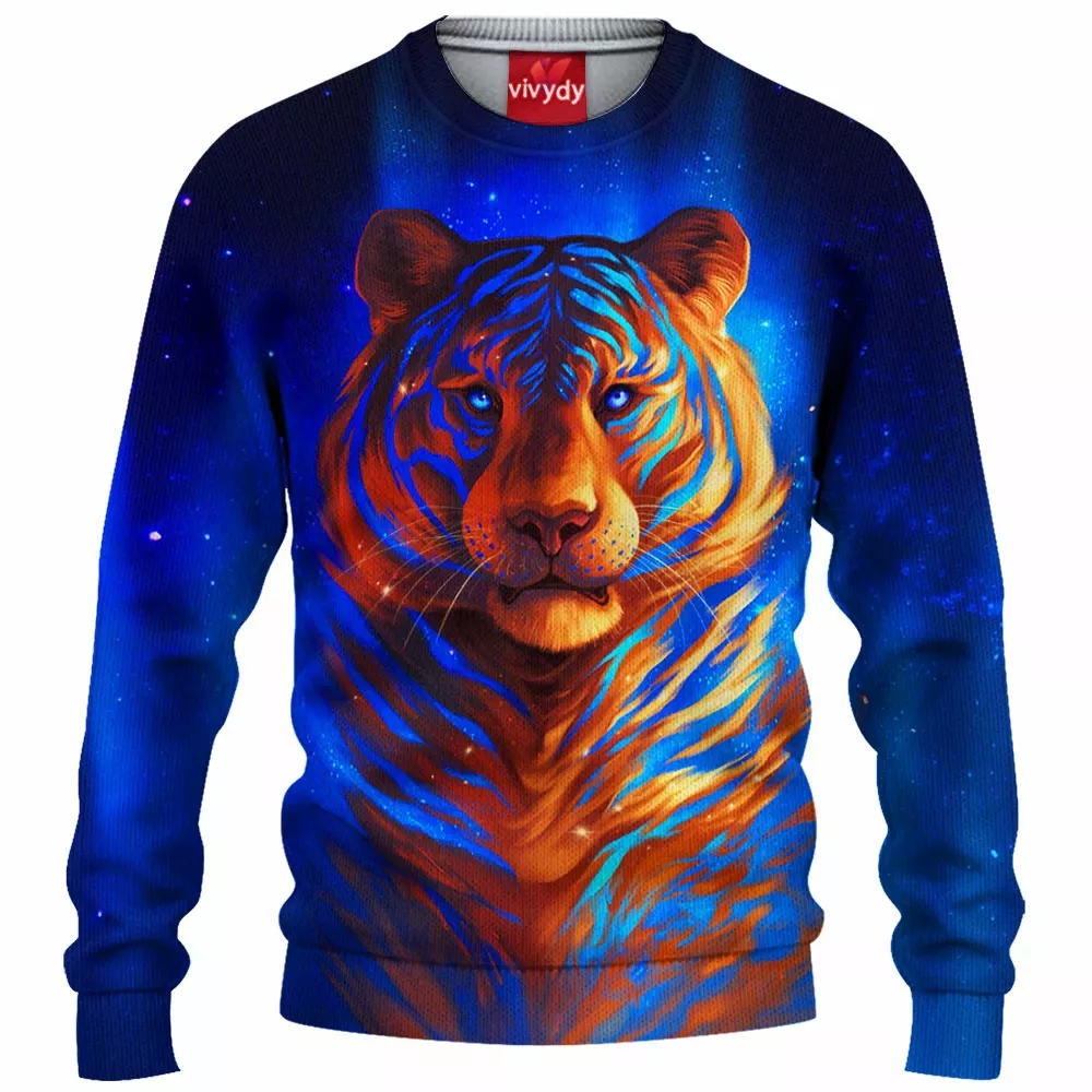 Galaxy Tiger Knitted Sweater