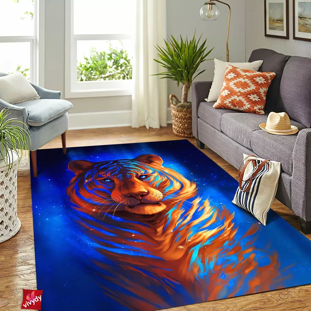 Galaxy Tiger Rectangle Rug