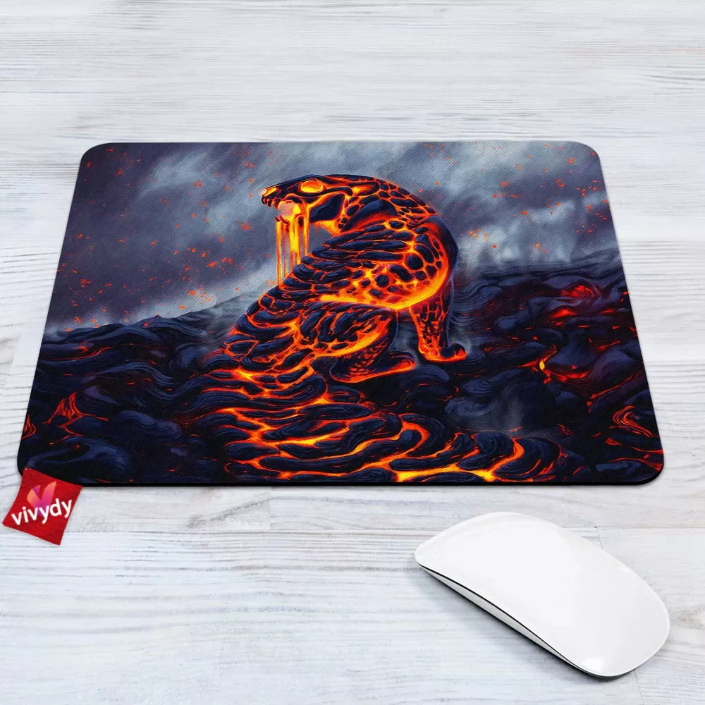 Lava Leopard Mouse Pad