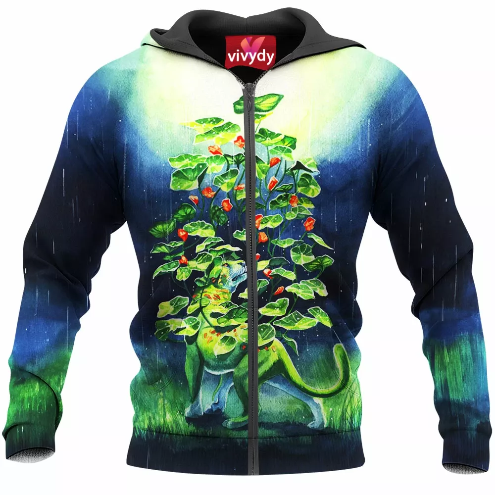 Growth Leopard Zip Hoodie