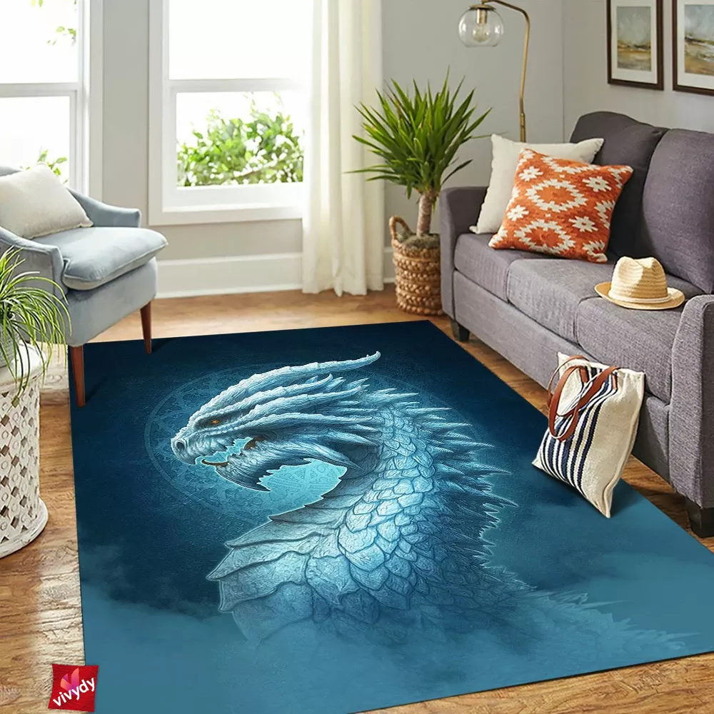 Ice Dragon Rectangle Rug