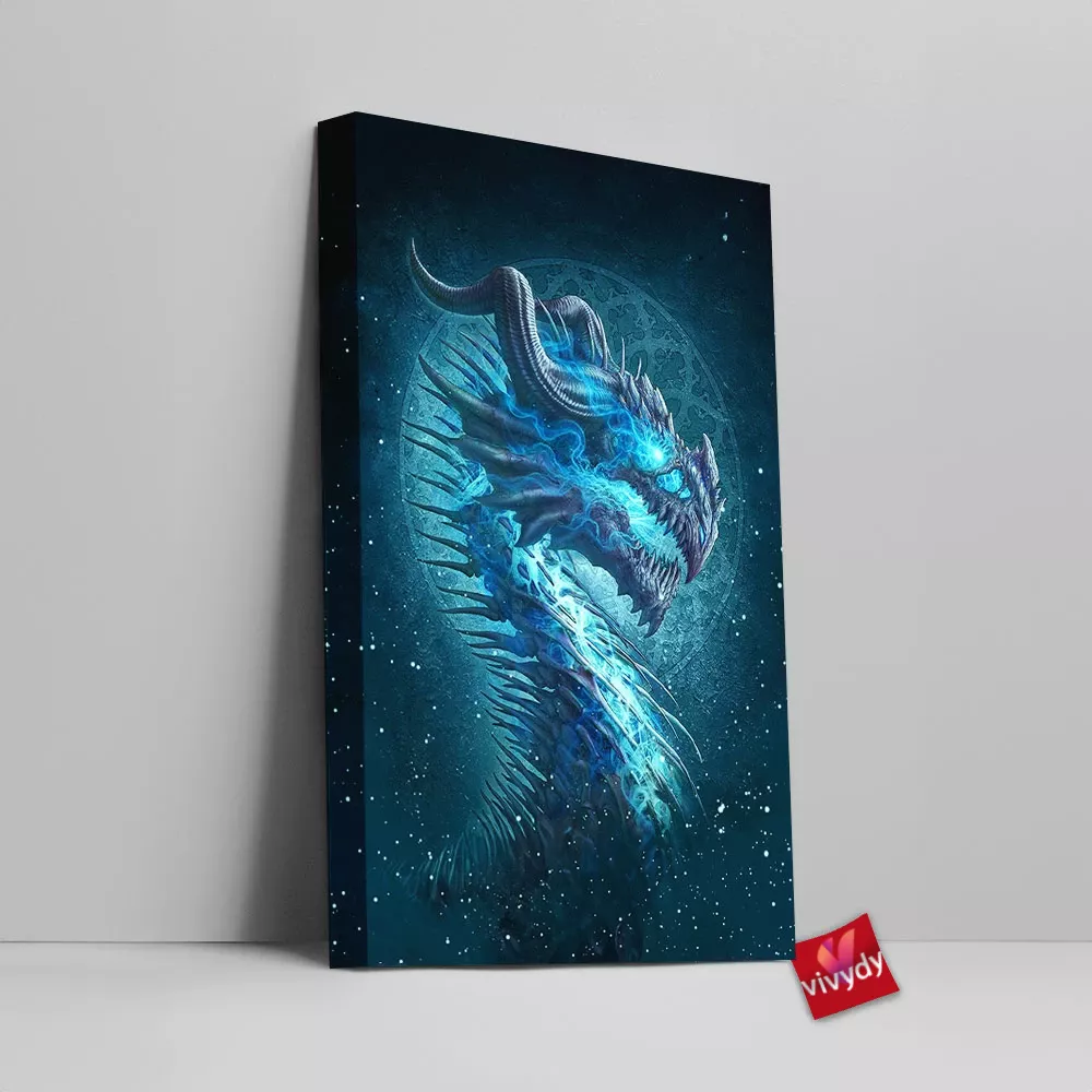 Undead Dragon Canvas Wall Art