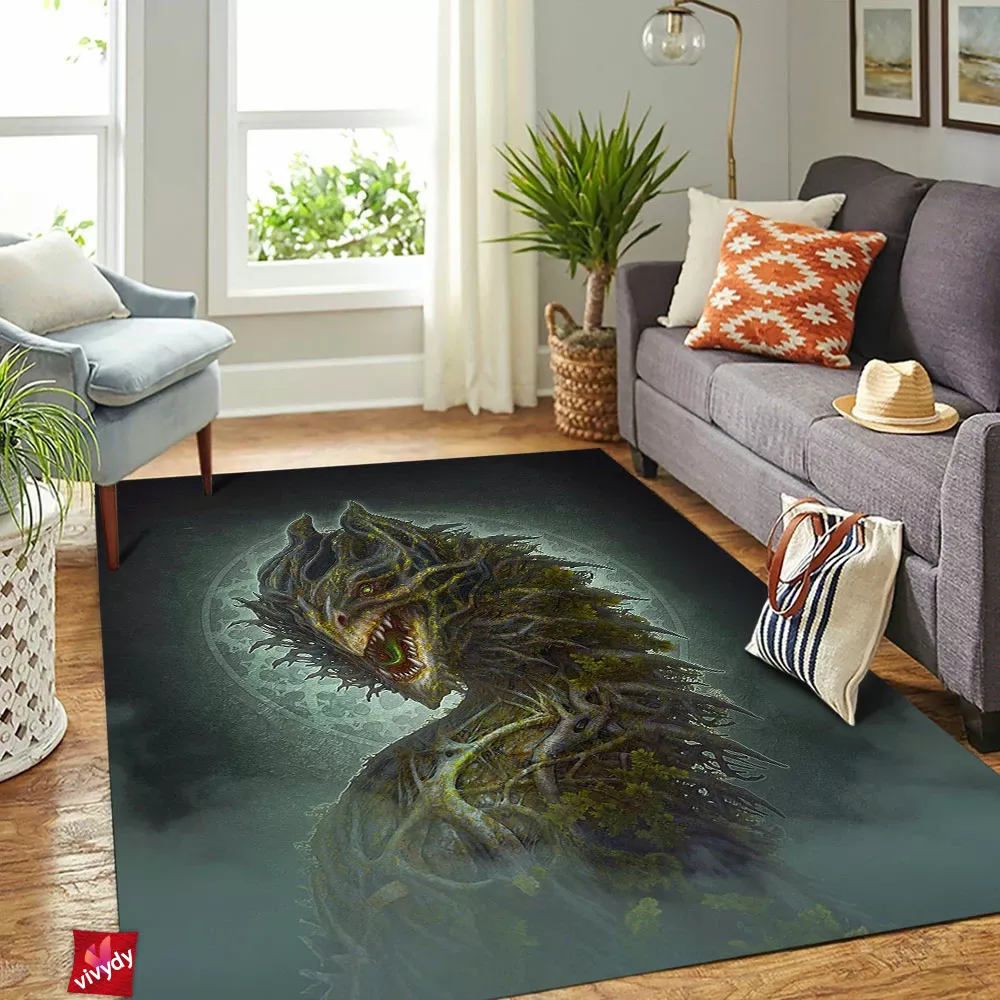 Forest Dragon Rectangle Rug