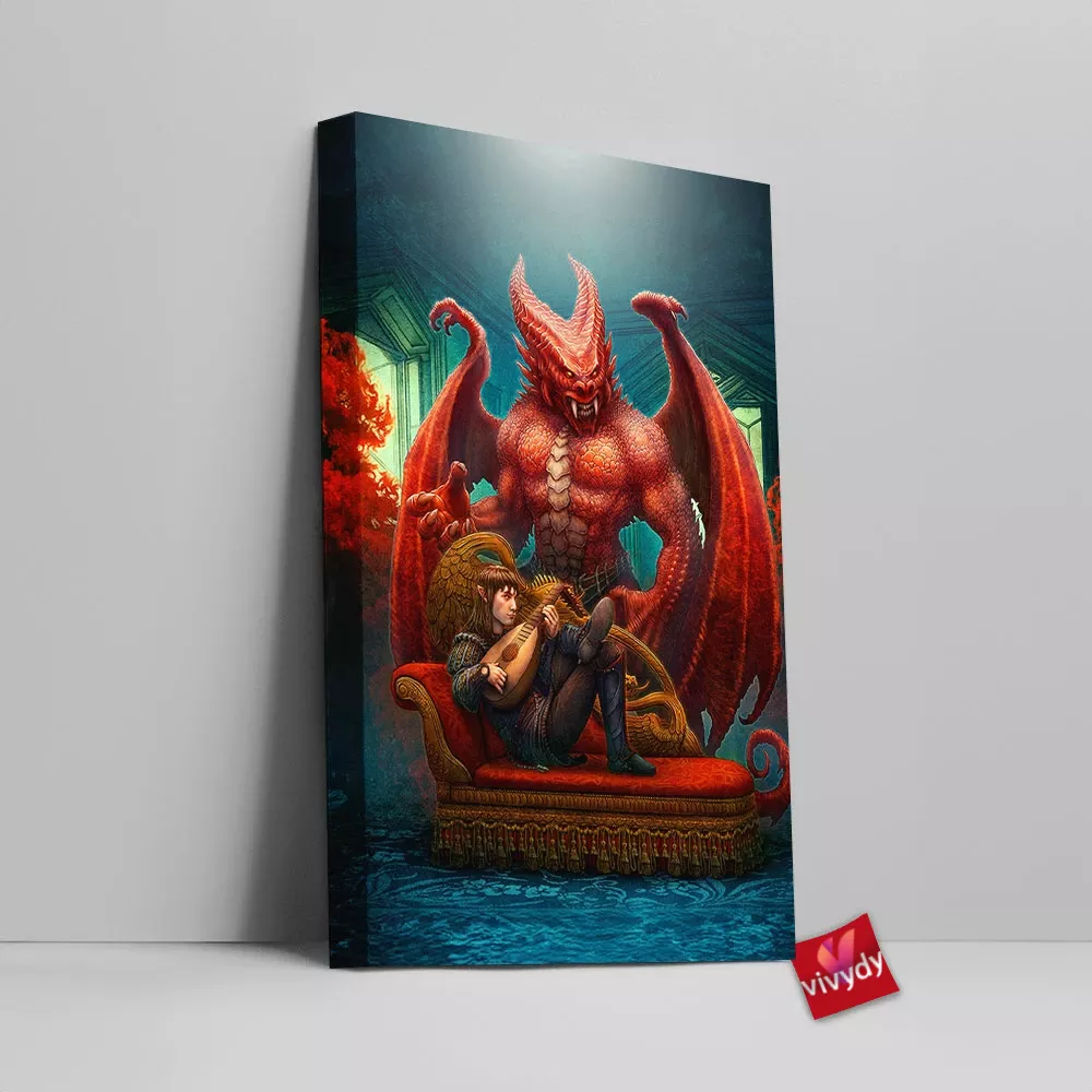 Infernal Dragon Canvas Wall Art